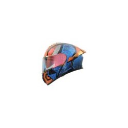 CASCO RODA PILOT AZ/NJA GUN MICA NARANJA L ABATIBLE SVS