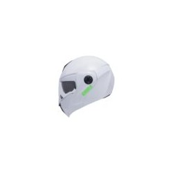 Casco Ghira Gh1000 Blanco Logo Verde Abatible Svs