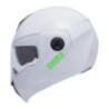 Casco Ghira Gh1000 Blanco Logo Verde Abatible Svs