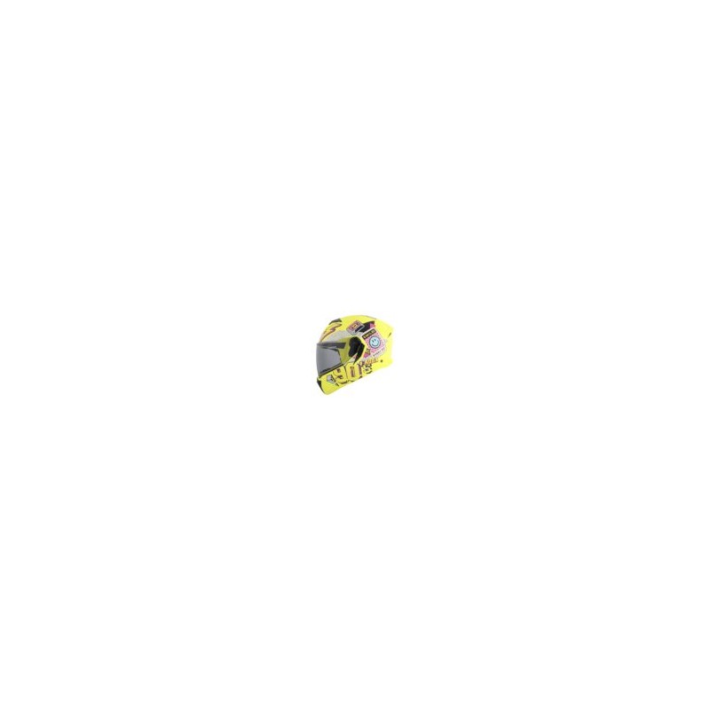 Casco Roda Booster Amarillo Peace Out Mica Humo Abatible Svs