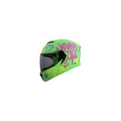 CASCO RODA BOOSTER VERDE CAPRACK MICA HUMO L ABA SVS