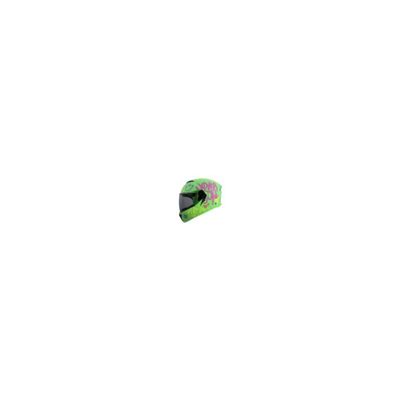 CASCO RODA BOOSTER VERDE CAPRACK MICA HUMO L ABA SVS