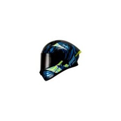 CASCO RODA RUSH NEGRO AZUL MASTER MICA HUMO ABATIBLE SVS