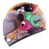 Casco Ghira Gh-Junior Naranja Monster Pals Cerrado Mica Humo