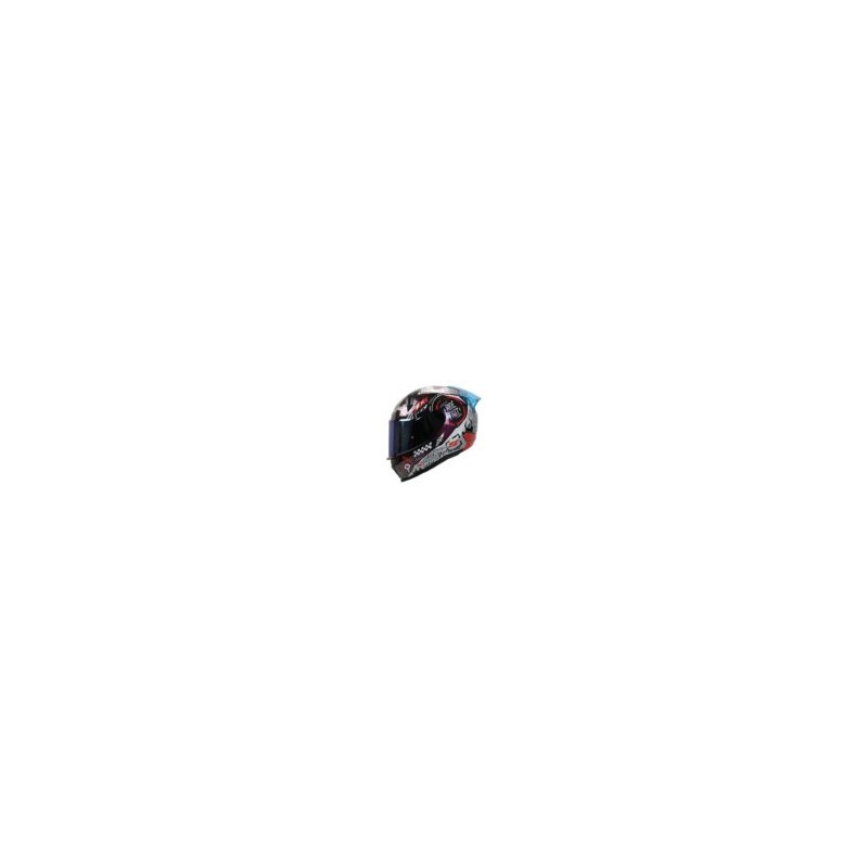 Casco Shaft Sh560 Rojo Camaleon Motion Cerrado Mica Iridium Azul