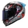 Casco Shaft Sh560 Rojo Camaleon Motion Cerrado Mica Iridium Azul