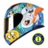 Casco Shaft Sh582Sp Azul Hora De Aventura Cartoon Cerrado