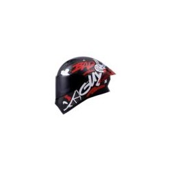 Casco Roda Course Negro Rojo Mate Bad Mica Humo Cerrado Svs