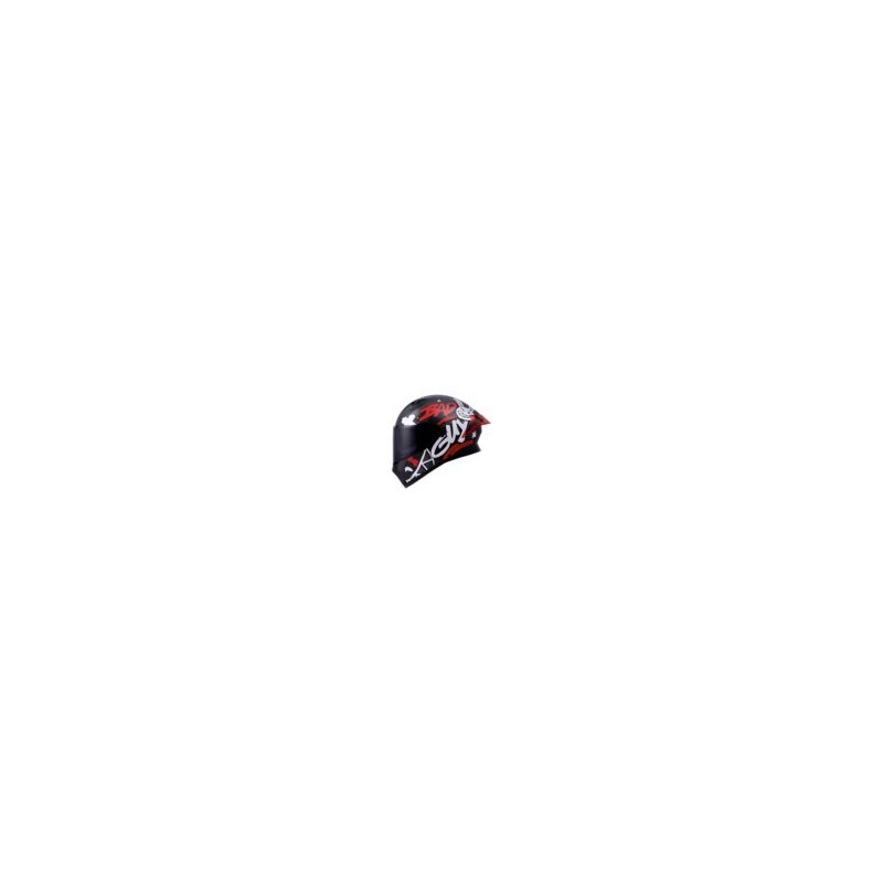 Casco Roda Course Negro Rojo Mate Bad Mica Humo Cerrado Svs