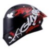 Casco Roda Course Negro Rojo Mate Bad Mica Humo Cerrado Svs