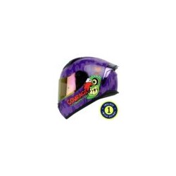 Casco Shaft Sh582Sp Morado Coraje Cartoon Mica Morada Cerrado