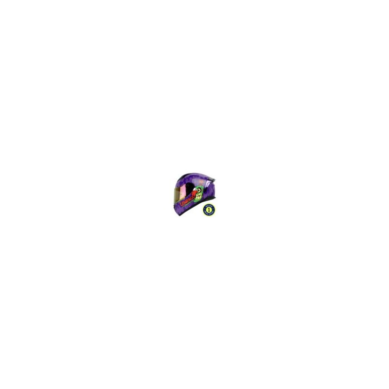 Casco Shaft Sh582Sp Morado Coraje Cartoon Mica Morada Cerrado