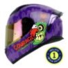 Casco Shaft Sh582Sp Morado Coraje Cartoon Mica Morada Cerrado