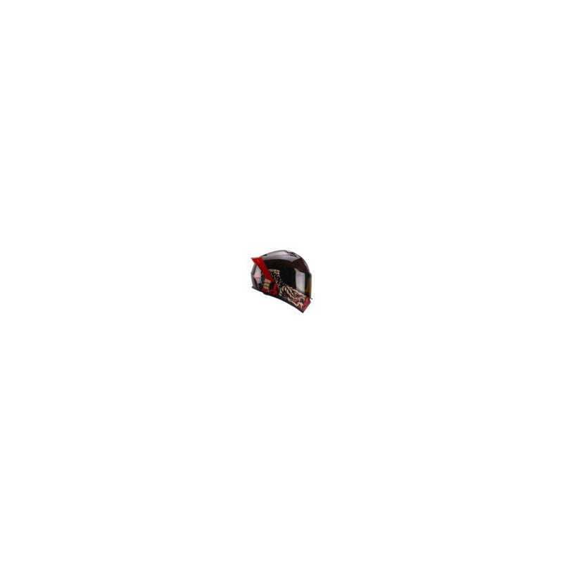 Casco Roda Drift Rojo Mamba S Cerrado Mica Humo Svs