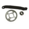 ENGRANE 43X16 CADENA 428X120L SET HONDA GL 150 CARGO (14-22) RODA